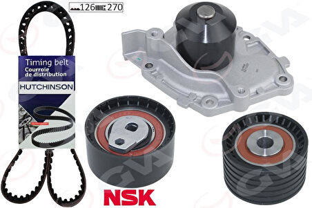 DEVİRDAİMLİ EKSANTRİK GERGİ KİTİ 126x270 LAGUNA 2.0 16V F4R760 02-03 MEGANE 4/04