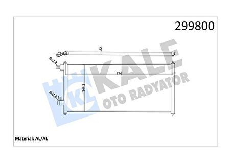 KLIMA RADYATÖRÜ CONNECT 02 14 1.8 TDCI 75-90-110PS