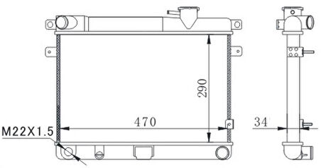 RADYATÖR M131 EM-YM 470x292x34 2 SIRA AL PL SİSTEM