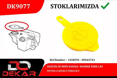 SILECEK SU DEPO KAPAGI VECTRA A ASTRA F CORSA B/C