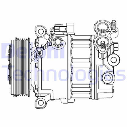 KLIMA KOMPRESORU FORD FOCUS III 11 1.6 TDCI MONDEO IV 07 14 1.6 TDCI VOLVO V60 I 10 V40 10 V50 10 S60 II 10 S40 II 10 C30 10 1.6D D 4162 T