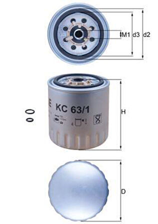 YAKIT FILTRESI MERCEDES OM601 W201 W202 W124 W210 W461 W638 B901 B904