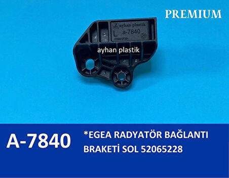 RADYATÖR BAĞLANTI BRAKETİ SOL EGEA 21.5 X 19 CM POŞET