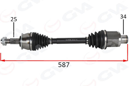 KOMPLE AKS SAĞ OPEL MOKKA 12 1.4 NET 1.6 CDTI DTN-DTU-DTH CHEVROLET TRAX 1.4-1.6 12 MANUEL VİTES DIŞ 24 DİŞ - İÇ 34 DİŞ