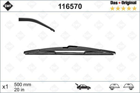 SİLECEK SWF 50cm x1 ARKA C5 01/05 -LGN II 01/01 PRIMERA 02