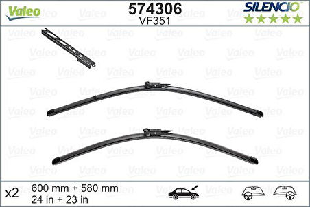 SILECEK SUPURGESI 600/580mm SWF BMW E60