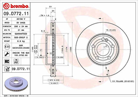 FREN DISKI ON MERCEDES W177 W247 C118