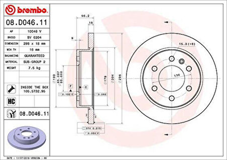 FREN DISKI ARKA MERCEDES SPRINTER B907 B910 18 ELEKTRONIK PARK FRENI