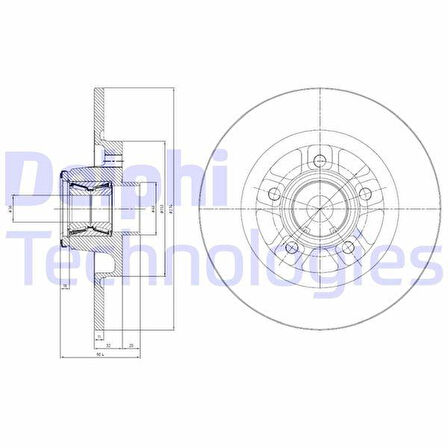 FREN DISKI ARKA MERCEDES CITAN W415 13 21 . RENAULT KANGOO II 08 274x11x5DL RULMANLI