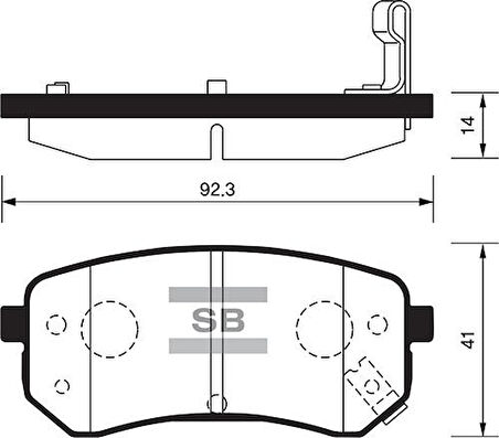 ARKA FREN BALATA HYUNDAI i10 1.0L 1.1L 04- / KIA PICANTO 1.0L 1.1L 04-