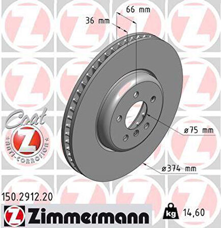 FREN DİSKİ KARBONLU HAVALANDIRMALI TEKLİ ÖN SOL BMW F10-F11-F12-F13-F01-F02-F03-F04 0986479E28-DF6613S