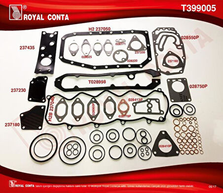 MOTOR TAKIM CONTA SKC SİZ DUCATO 2.8 D 98-02