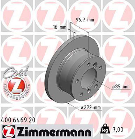 FREN DISKI ARKA MERCEDES SPRINTER B901 B904 . VW LT 28-35-46 TEK TEKER