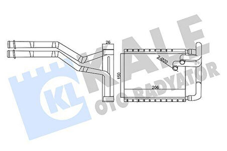 KALORİFER RADYATÖRÜ HYUNDAI İ30 1.4L 1.6L G4FA G4FC benzinli 07-12 1.6L D4FB dizel 07-11 - ALEMİNY UM