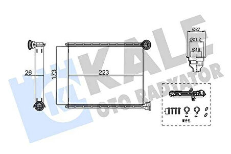 KALORİFER RADYATÖRÜ PEUGEOT 508 2011
