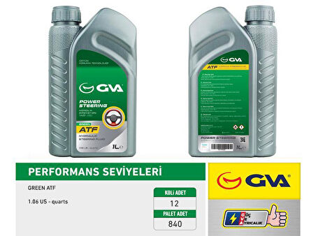 HİDROLİK DİREKSİYON YAĞI ATF YEŞİL 1 LT