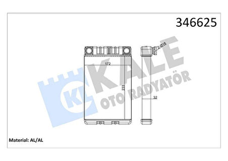 KALORIFER RADYATORU MERCEDES W203 CL203 S203 C209 A209 R230