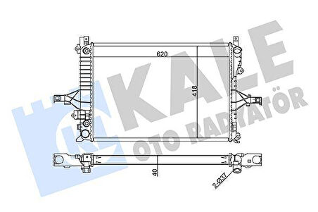 MOTOR SU RADYATÖR VOLVO S60 01 10 S80 98 06 V70 00 07 XC70 00 07