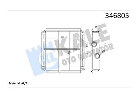 KALORIFER RADYATORU MERCEDES W204 W212 C218 R231 C190 R197