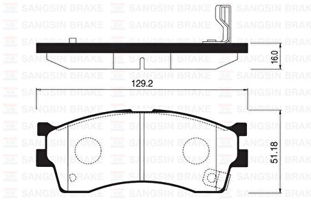ÖN FREN BALATA KIA RIO 1.3L 1.5L 02-04 / CARENS 1.5L 1.6L 00-02 / SHUMA 1.5L 1.6L HB 01-04 / CLARUS 1.6L 00-