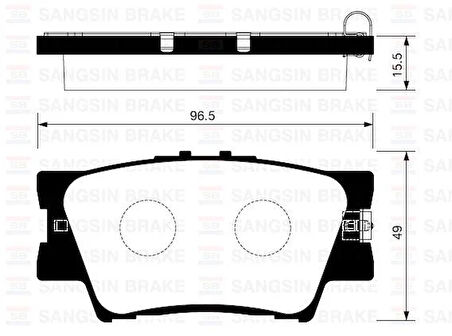 ARKA FREN BALATA TOYOTA RAV4 2.0L 1AZ-FE ACA30 ACA31 06-12 / RAV4 2.0L 1AD-FTV D4-D ALA40 12-