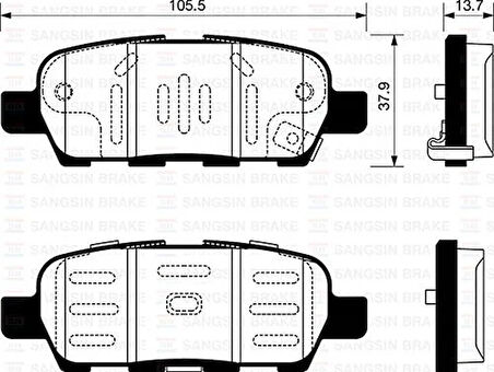 ARKA FREN BALATA NISSAN QASHQAI 1.6L 2.0L HR16 HR20 J10 06-10 / JUKE 1.5L Dci F15 10- 1.6L HR16DE F15 10- / MURANO 3.5L Z51 DCi 08- / X-TRAIL 2.0L M9R MR20DE T31 07-13