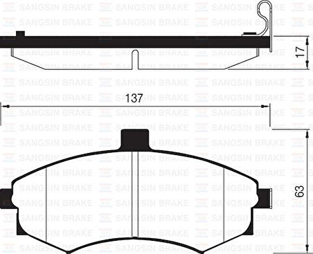 ÖN FREN BALATA HYUNDAI MATRIX 1.5L D4FA CRDi dizel 05- / ELANTRA 1.6L benzinli 01-03 - tepeli tip