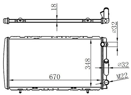 RADYATÖR BRAZİNG R21-CNCRD-MNGR-OPT AC MEK 667x355x18