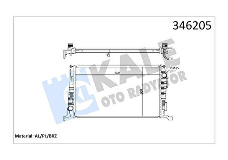 RADYATÖR DACIA DUSTER 1.5 DCİ-1.5 DCİ 4x4 2010 AL/PL/BRZ