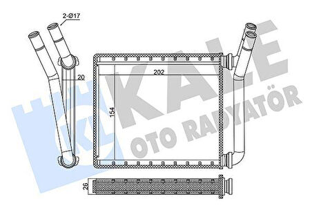 KALORİFER RADYATÖRÜ TOYOTA HILUX VIGO 2.5L 2KDFTV KUN15. KUN25. KUN35 3.0L KUN26 05-15 - ALEMİNYUM