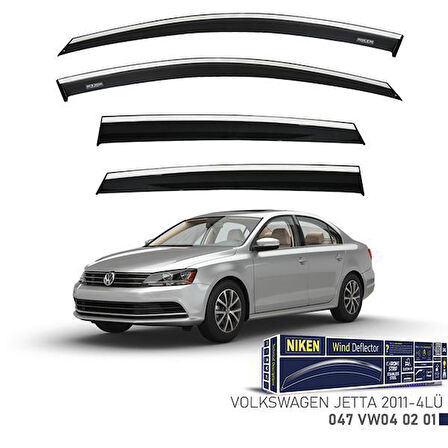 KROMLU CAM RÜZGARLIĞI VW JETTA 2011- 4LÜ