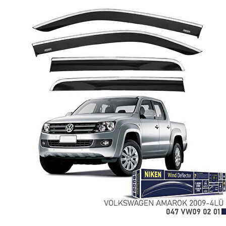 KROMLU CAM RÜZGARLIĞI VW AMAROK 2009- 4LÜ