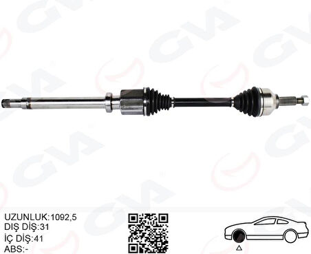ON AKS KOMPLE SAĞ TOURNEO CUSTOM 2.2 TDCİ-2.0TDCİ 155HP UZUN ŞASE 12 KK213B436BA