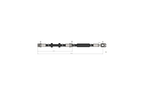 FREN HORTUMU ön RAPID Spaceback NH1 NH3 12-..