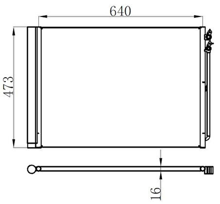 KLIMA RADYATORU BMW F10 F01 N47 N57 B47 B57