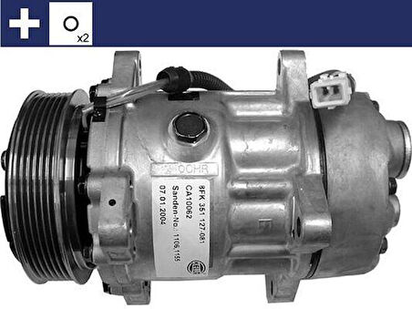 KLİMA KOMPRESÖRÜ PARTNER-BERLINGO-EXPERT-JUMPY-P205-P206-P306-P406-P806-C5-XSARA-BOXER-JUMPER- DUCATO 1.8İ-1.9D-2.0 HDI