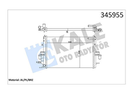 RADYATÖR AL/PL/BRZ MG ZT-MG ZT-T-ROVER 75