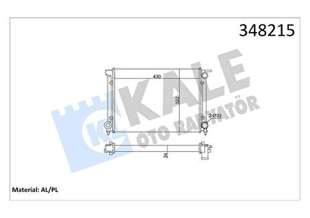 RADYATÖR AL/MKNK GOLF II-JETTA I-JETTA II-SCIROCCO MT