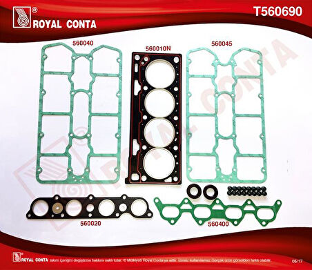 ÜST TAKIM CONTASI SKC KEÇE SUBAP LAS RENAULT MEGANE I 2.0 16V F7R