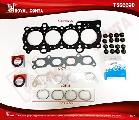 ÜST TAKIM CONTA CORTECO KEÇELİ SUBP.LAST SUBAP KAPAK CONTASIZ FOCUS II 1.6 16V 03 100HP