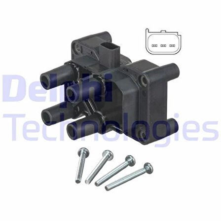 ATESLEME BOBINI FIESTA V-VI 01 11 FUSION 01 12 1.25-1.3-1.4-1.6TI FOCUS II C MAX 1.4-1.6TI VOLVO C30 06 12 S40 II 05 12 V50 05 12 1.6 BAGLANTI CIVATLARI ILE BERABER