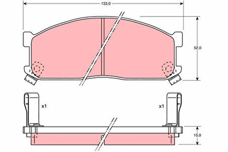 ÖN BALATA KIA BESTA 2.2D 96 BESTA 2.7D 99 MAZDA E2000 E2200 91-03
