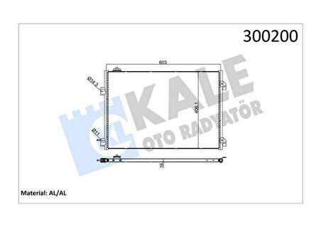 KLİMA KONDENSERİ CLIO SYMBOL 1.5 DCI 04 MEK 658x411x16