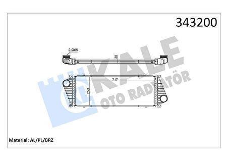 TURBOSARJ RADYATORU MERCEDES SPRINTER B901 B905 . VW LT 28-35-46