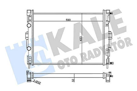 RADYATÖR MEGANE II-SCENIC II 1.4-1.6 16V 02-