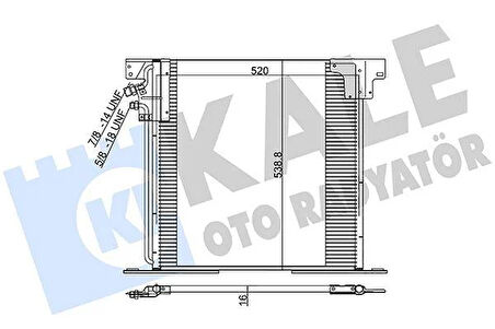 KLIMA RADYATORU MERCEDES VITO W638 97 03