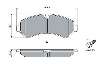 FREN BALATASI ARKA MERCEDES SPRINTER B907 18