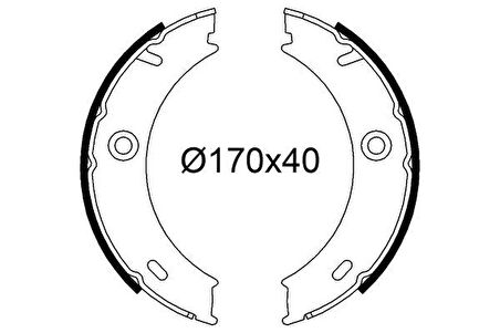 FREN BALATASI ARKA PARK FRENI MERCEDES SPRINTER B901 B904 . VW LT 28-35-46