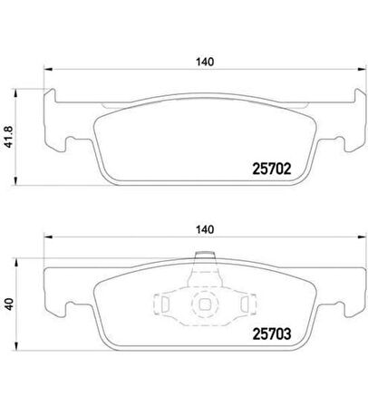 ÖN FREN BALATASI RENAULT CLIO IV 12 SYMBOL III 13 DACIA SANDERO II 13 LOGAN MCV II 14 LOGAN II 13 0.9TCe 1.0SCe 1.2 1.2TCe 1.5dCi 1.6