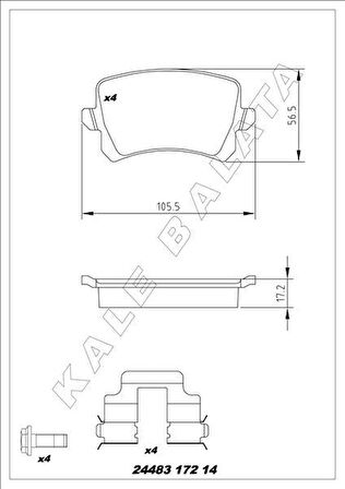 ARKA BALATA PASSAT-CC-CADDY-GOLF5-GOLF6-JETTA-A3-A6-LEON-OCTAVIA-SUPERB 04 GDB1622
